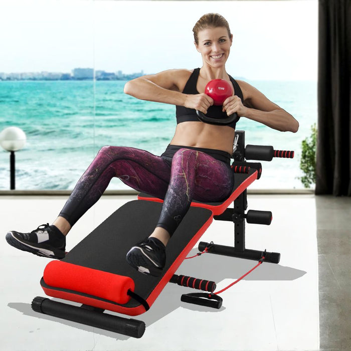 Adjustable Foldable Sit Up Decline Press Exercise Fitness Bench