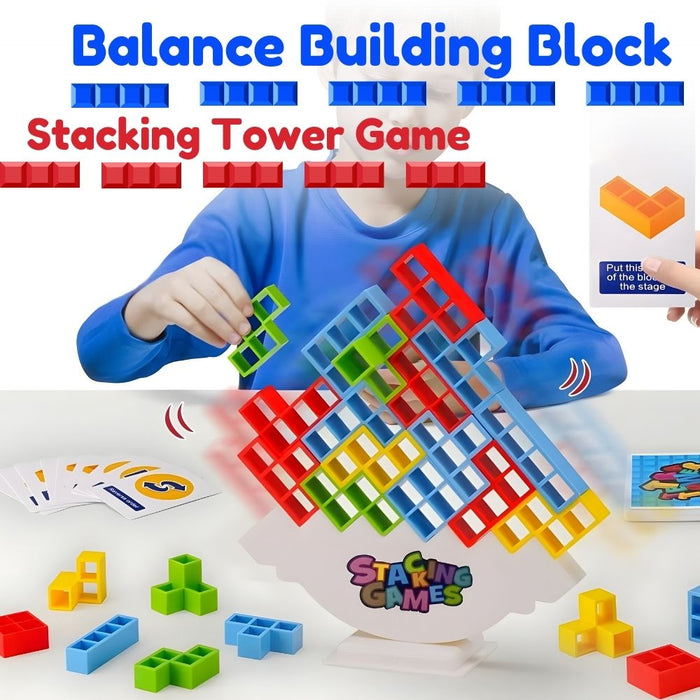 Balance Building Block Stacking Tower Game