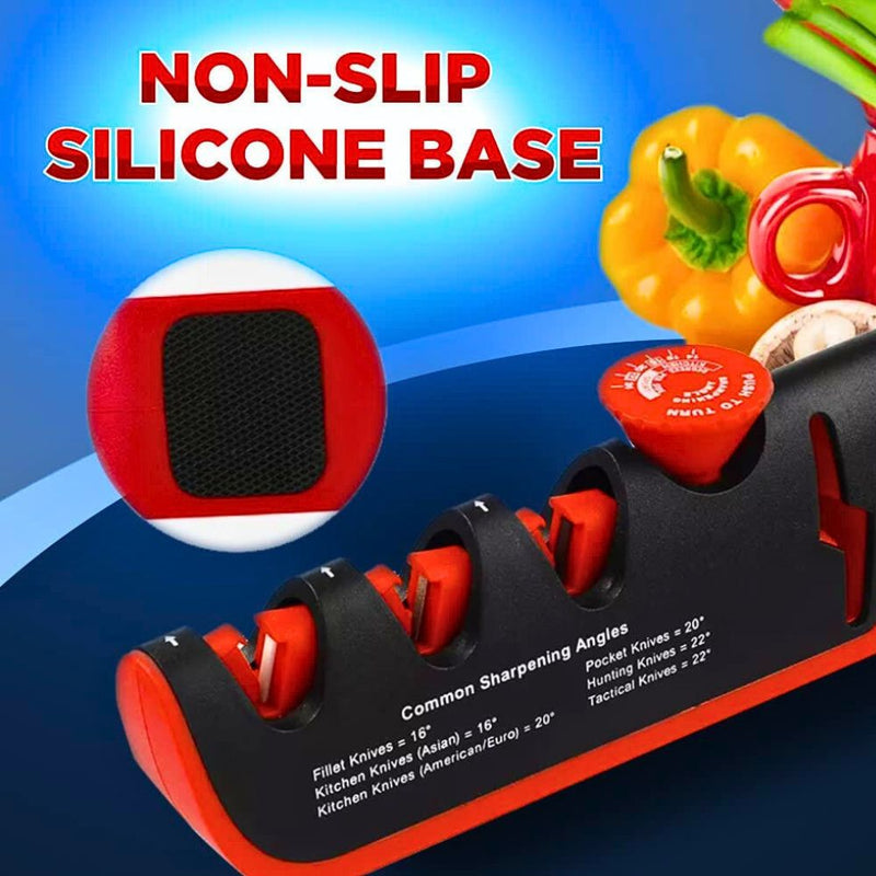 Multifunctional 4 in 1 Adjustable Manual Knife Sharpening Tool