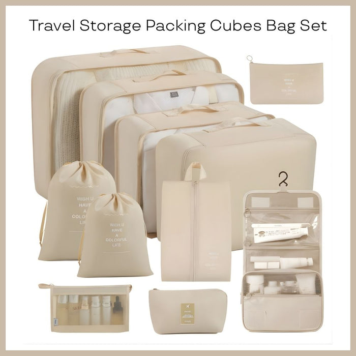 Travel Storage Packing Cubes Bag Set