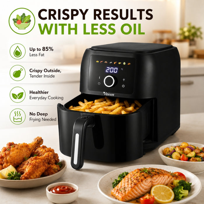 8L 1700W Digital Touch Air Fryer Oven Oil-Free Cooker