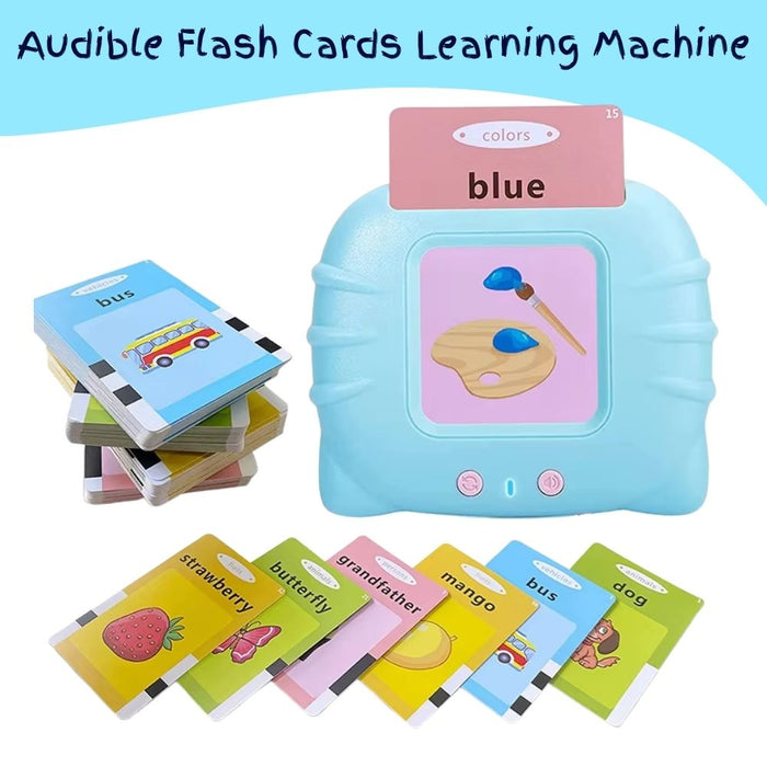 Audible Flash Cards Preschool Learning Machine - USB Rechargeable