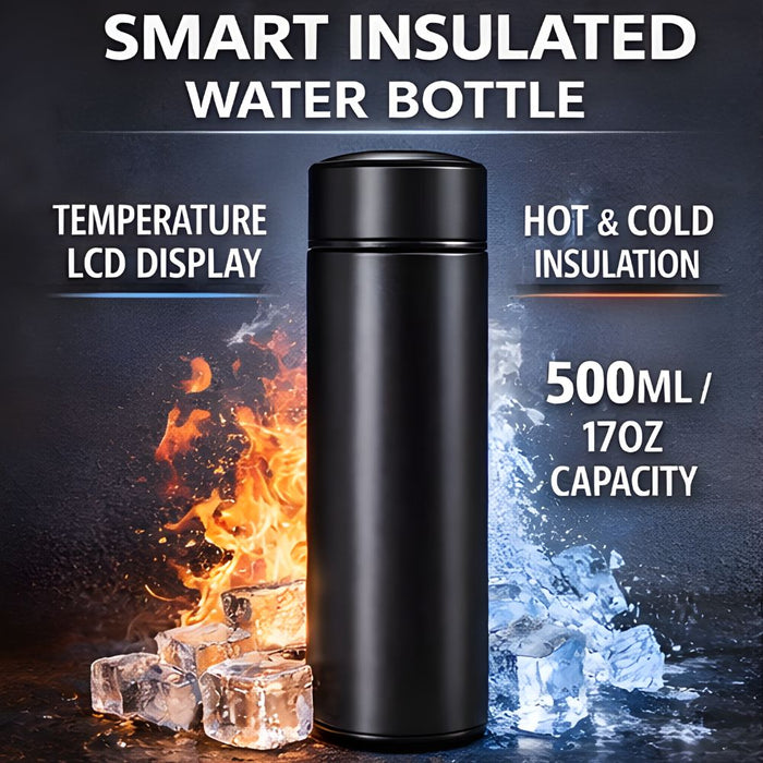 500ML Stainless Steel Insulated Hot and Cold Smart Water Bottle with Temperature LCD Display