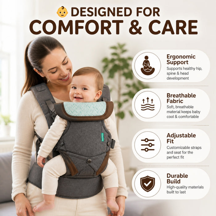 4-in-1 High-Quality Breathable Convertible Baby Infant Carrier