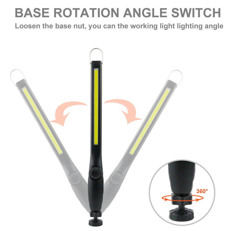 USB Rechargeable COB Work Light with Magnetic Base