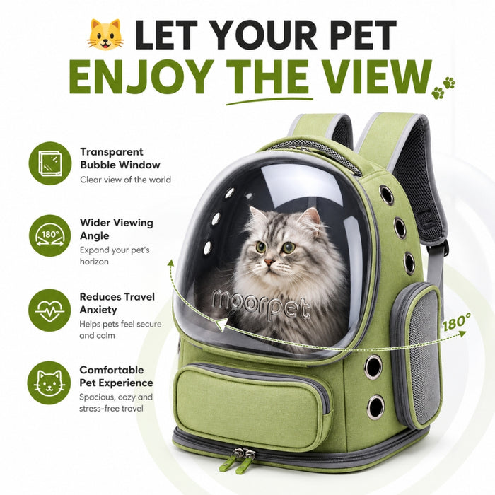 Breathable Cat Carrying Clear Bubble Backpack Carrier