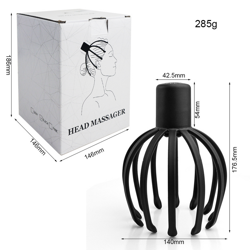 USB Rechargeable 360 Degree Electric Octopus Claw Head and Scalp Massager