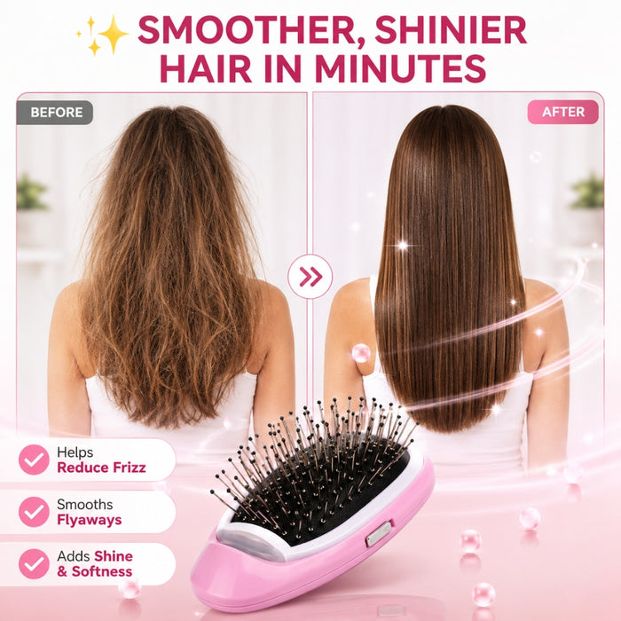 Battery Operated Hair Styling Comb and Scalp Massager