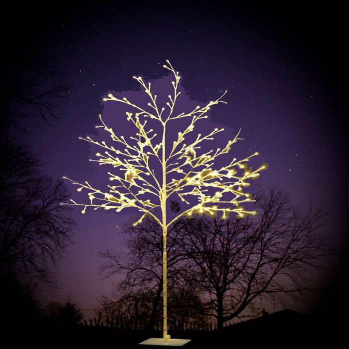 LED Christmas Branch Tree 304 LED Xmas Warm White Optic Fibre - 1.5M
