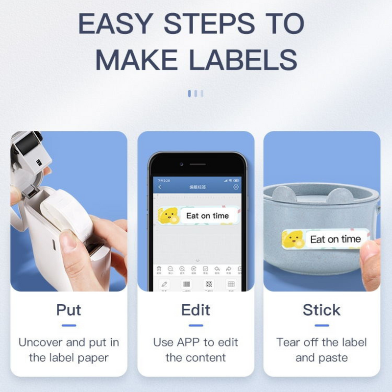 Portable USB Rechargeable Bluetooth Thermal Printing Label Maker
