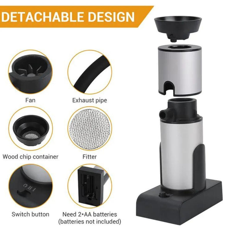 Battery Operated Cold Smoke Operator Food Smoking Machine