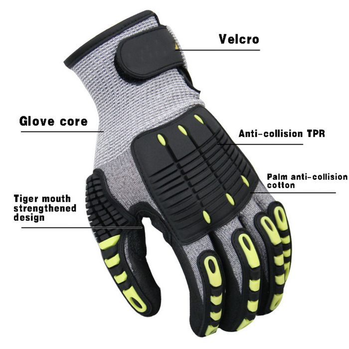 Protective Cut Resistant Anti-Impact Anti-Slip Safety Work Gloves