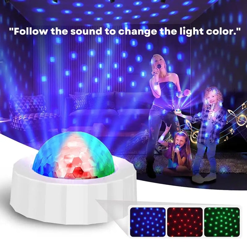 USB Rechargeable LED Crystal Magic Ball Stage Lights