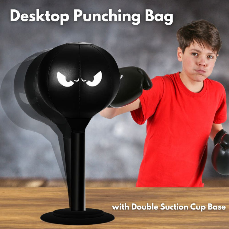 Desktop Punching Bag with Double Suction Cup Base