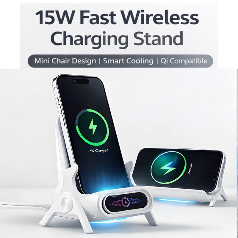 Mini Chair 15W Fast Wireless Charging Stand