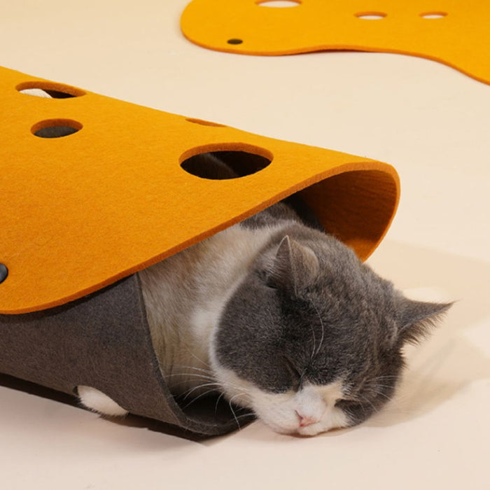 Interactive and Fun Collapsible Nest Pet Kitten Felt Tunnels