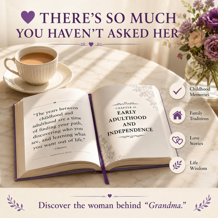 Grandma - I Want To Have Your Story Memoir Journal Book