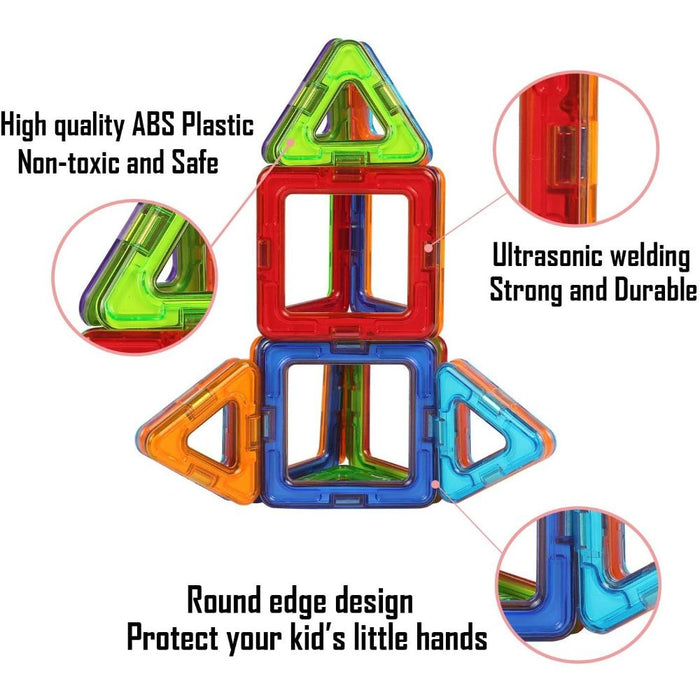 40Pcs 3D Magnetic Building Tiles Magnet Blocks for Kids Educational Learning Toy