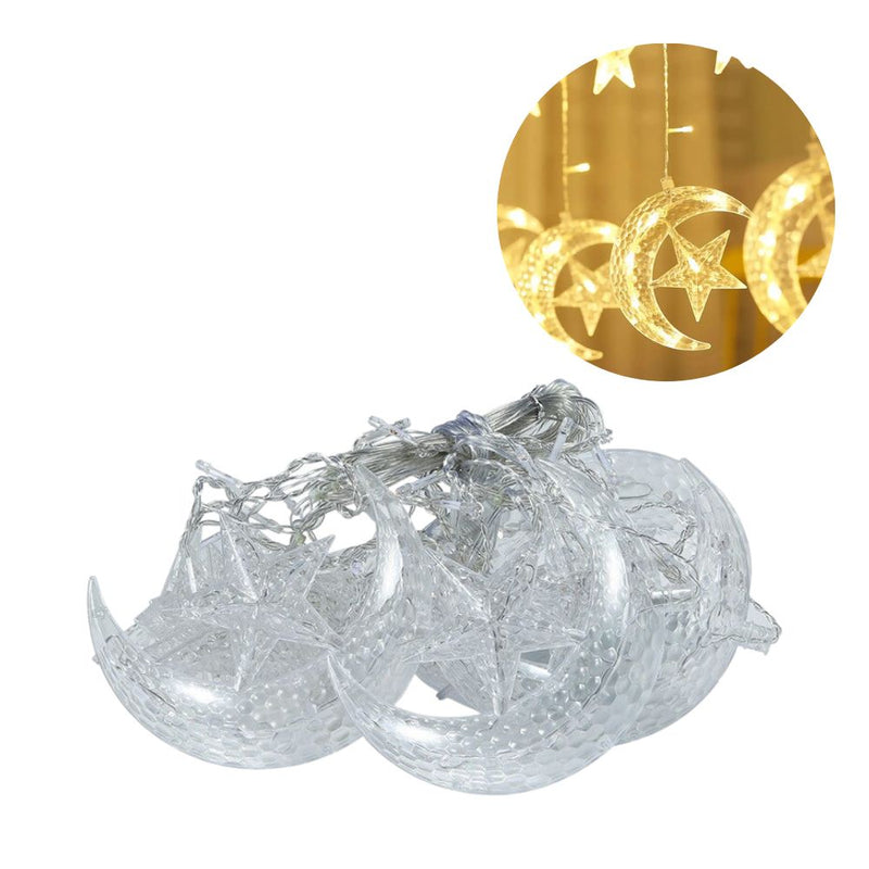 3.5m LED Curtain String Light Star & Moon Home Decorative Fairy Lamp