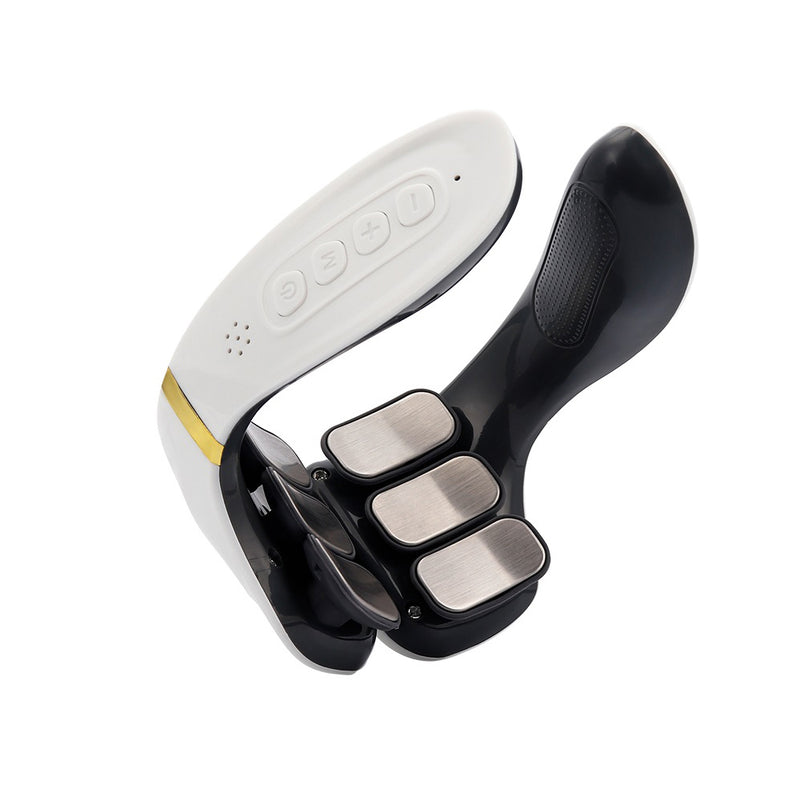 USB Rechargeable 6 Heads Electric Pulse Heating Neck Massager