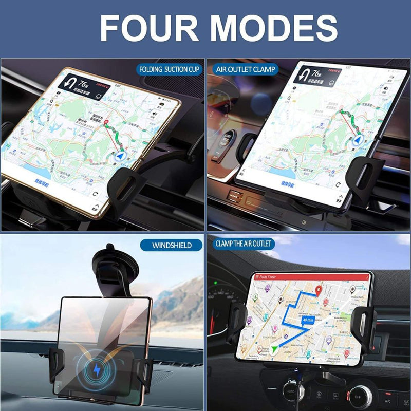 Versatile Folding 15W Charging Mobile Phone Holder Mount and Charger