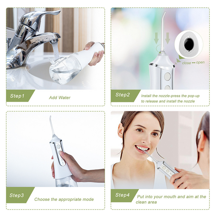 USB Rechargeable Professional Cordless Water Oral Flosser