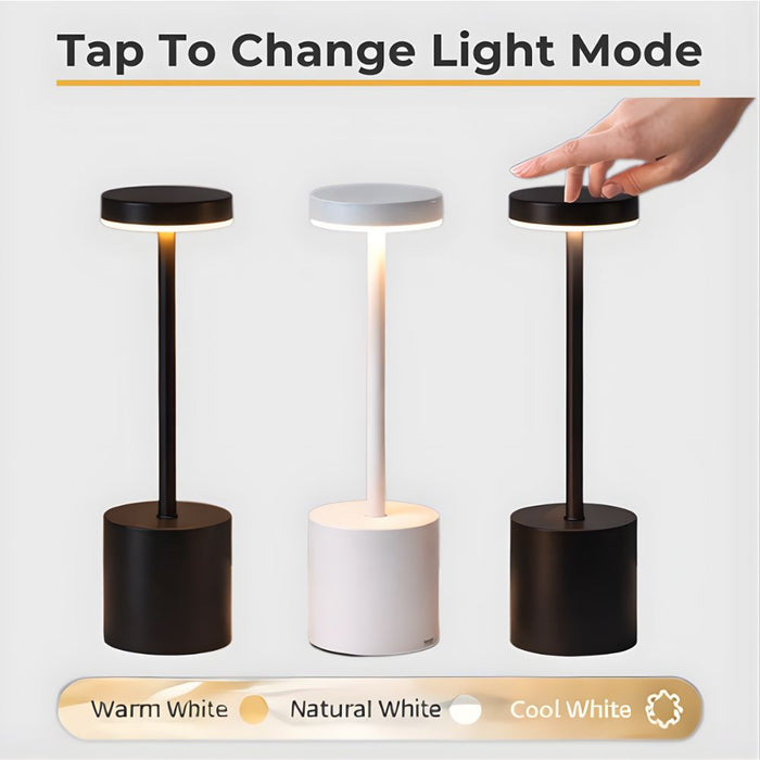 Rechargeable 3 Colors Adjustable Sensor LED Table Lamp