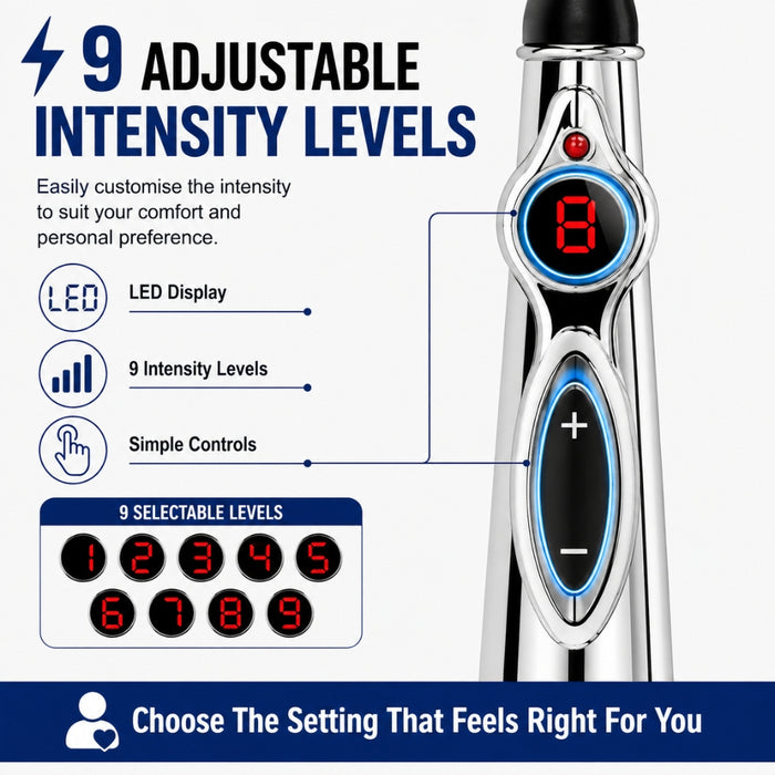 PulsePoint Electronic Massage Pen with 2 Massage Heads