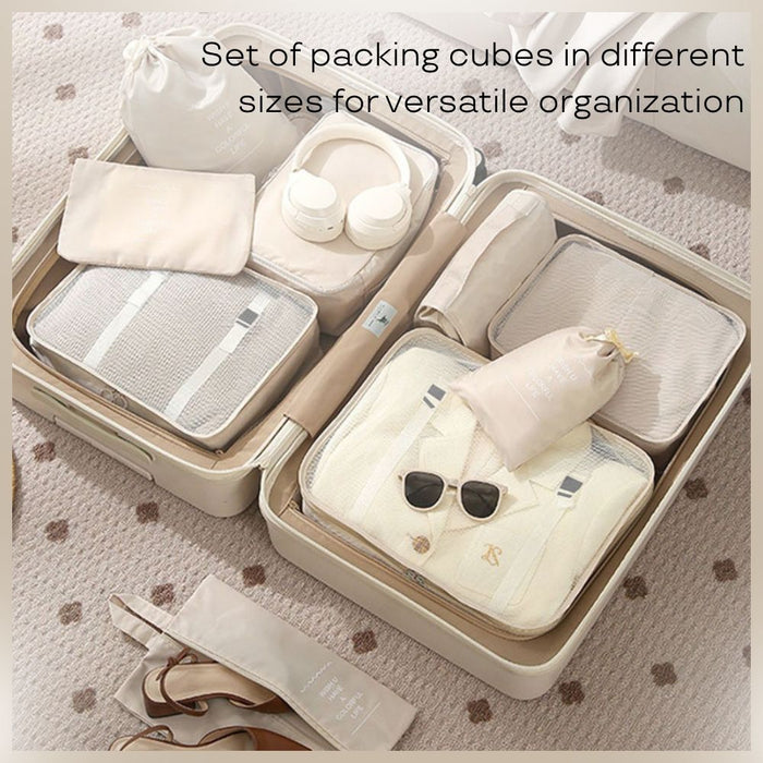 Travel Storage Packing Cubes Bag Set