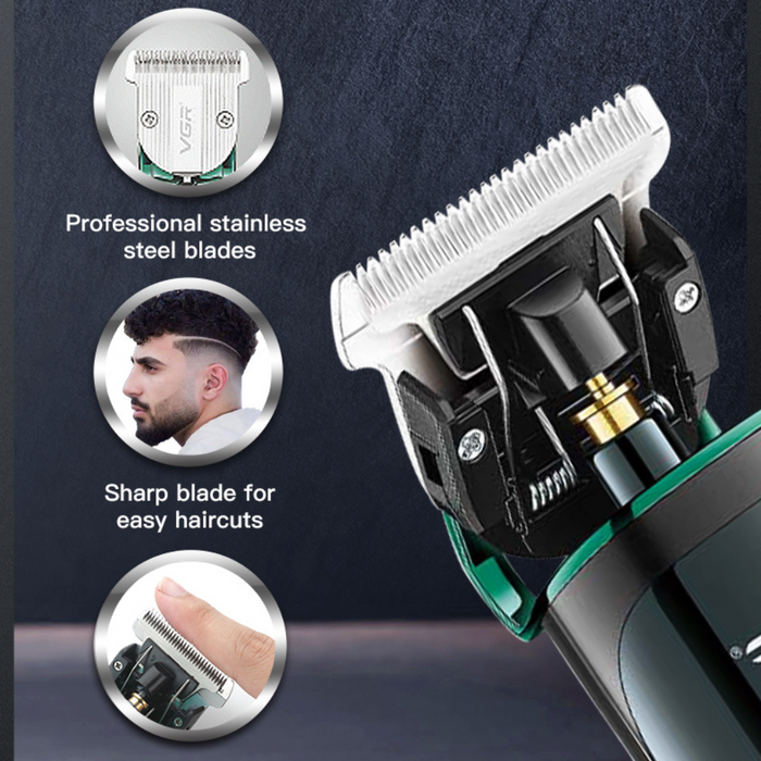 USB Rechargeable Professional LED Display Hair Trimmer and Clipper
