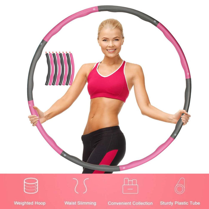 100cm Foam Padded Weighted Waist Fitness Exercising Hula Hoop