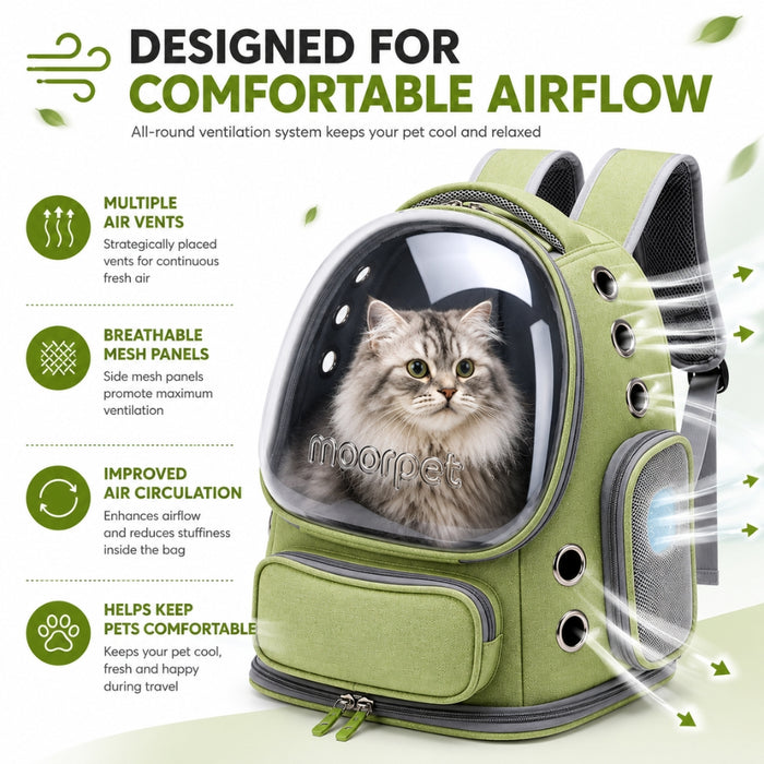 Breathable Cat Carrying Clear Bubble Backpack Carrier