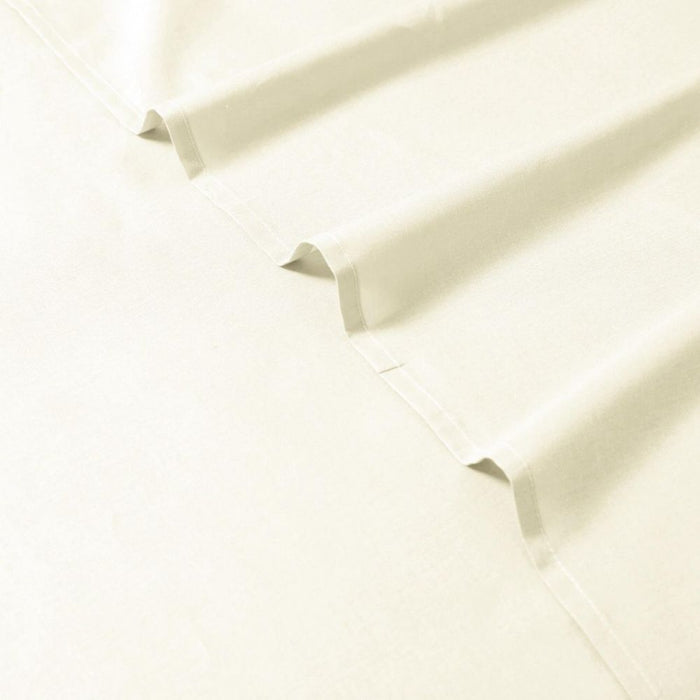 Linen 1200TC Organic Cotton Sheet Sets - Single Size Cream