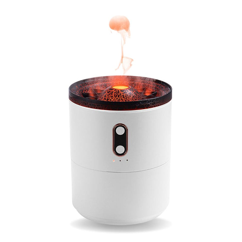 450ml Ultra Quiet 2 Modes Volcano Flame Simulation Air Humidifier - Type C
