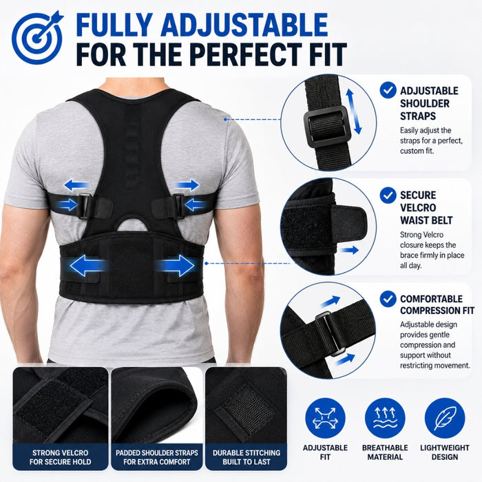 Magnetic Posture Corrector Back Support Brace