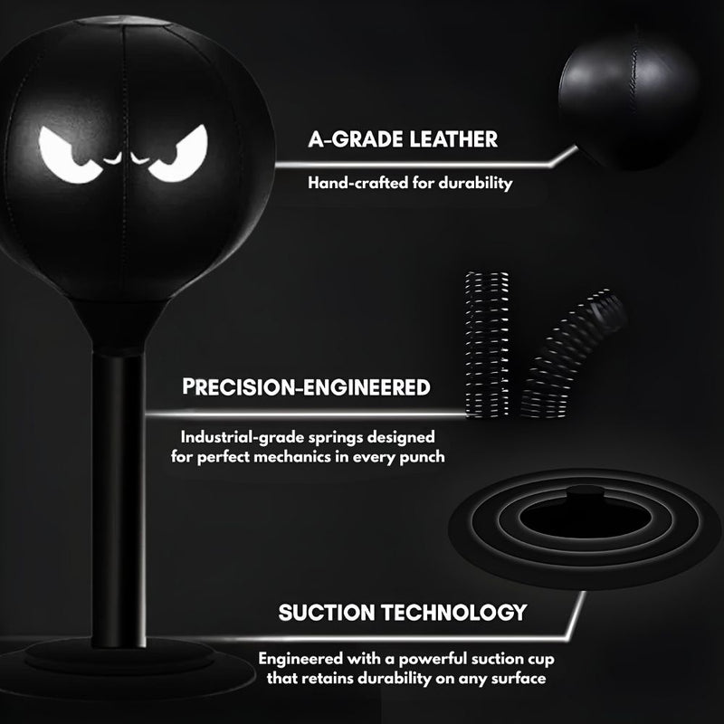 Desktop Punching Bag with Double Suction Cup Base