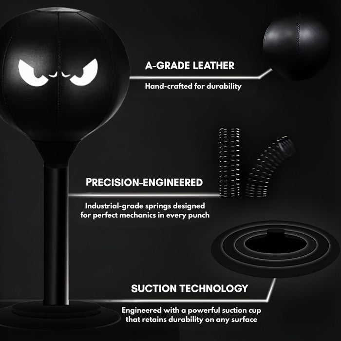 Desktop Punching Bag with Double Suction Cup Base