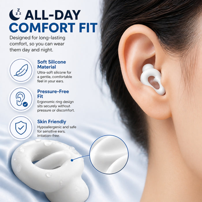 High Fidelity Noise Cancelling Reusable Silicone Ear Plugs