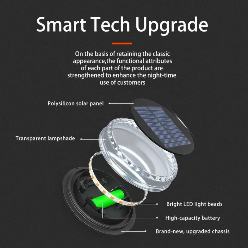 Solar Powered Rechargeable LED Ground Stake Lawn Lights