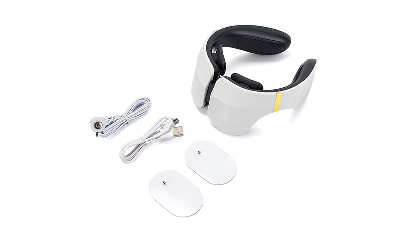 USB Rechargeable 6 Heads Electric Pulse Heating Neck Massager