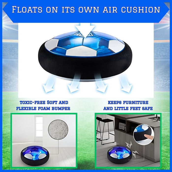 USB Rechargeable Floating Hover Soccer Ball Toy with Colorful LED Lights