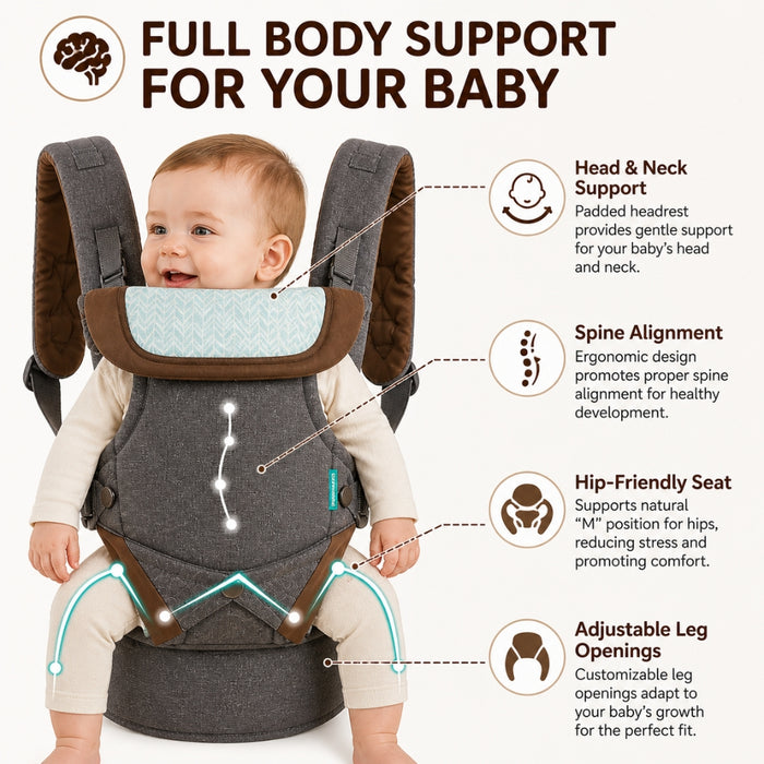 4-in-1 High-Quality Breathable Convertible Baby Infant Carrier