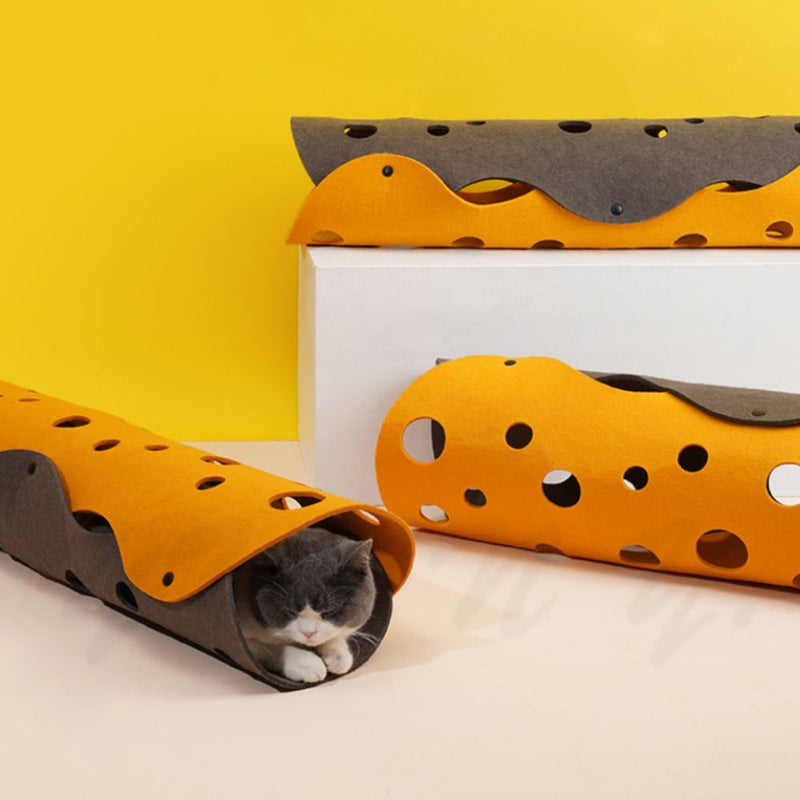 Interactive and Fun Collapsible Nest Pet Kitten Felt Tunnels