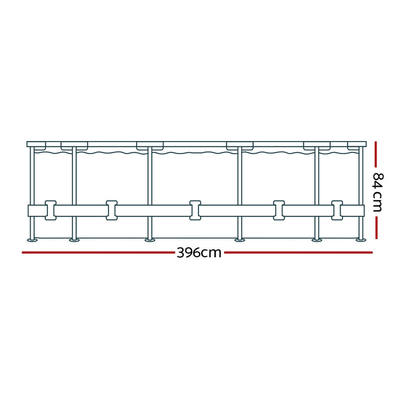 Bestway Steel Pro Circular Above Ground Swimming Pool with Pool Filter - 3.69M