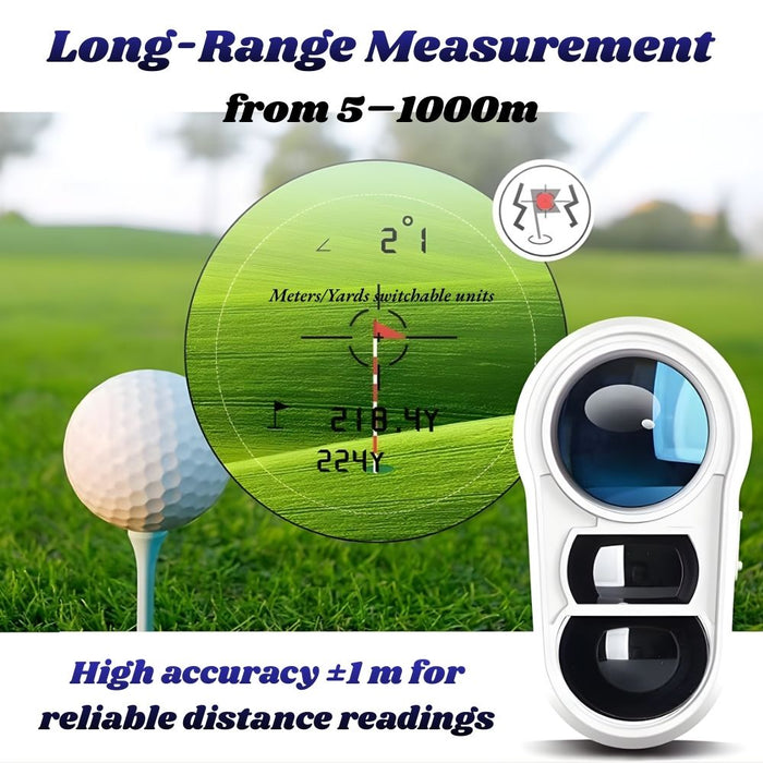 Rechargeable High-Precision Golf Laser Rangefinder 5–1000m