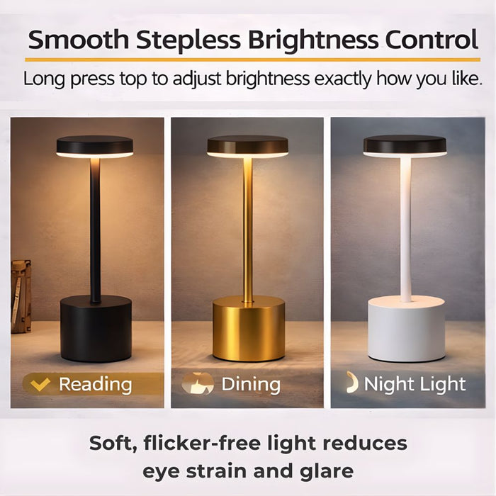 Rechargeable 3 Colors Adjustable Sensor LED Table Lamp