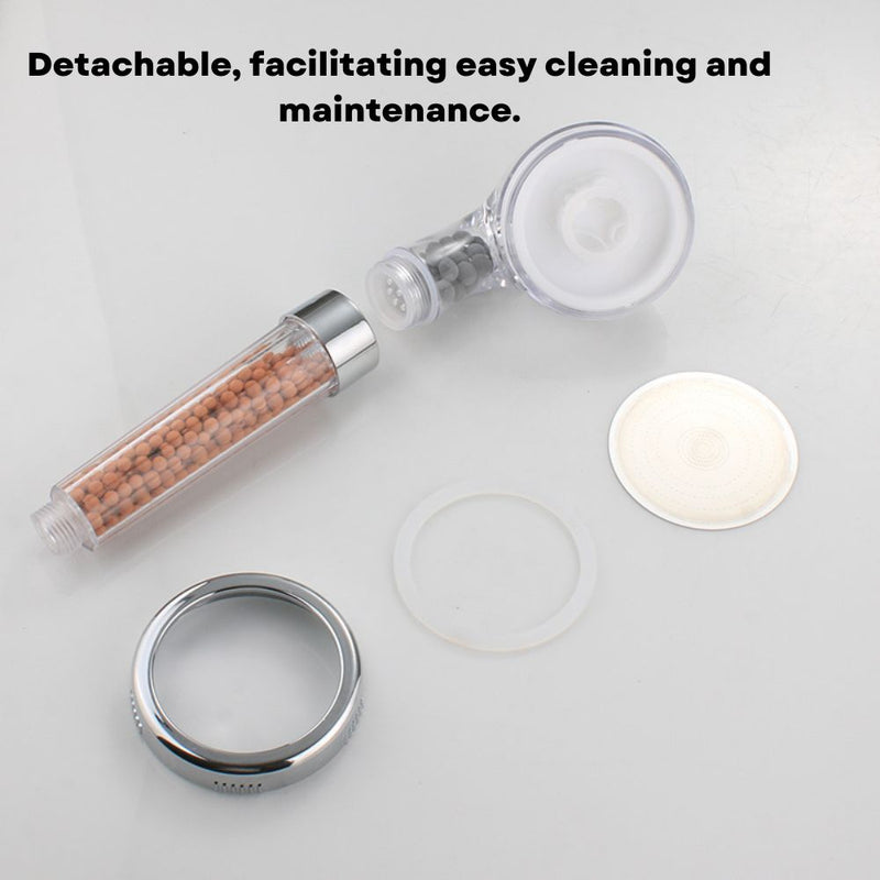Color Changing Luminous Triple Filtration High Pressure Shower Head