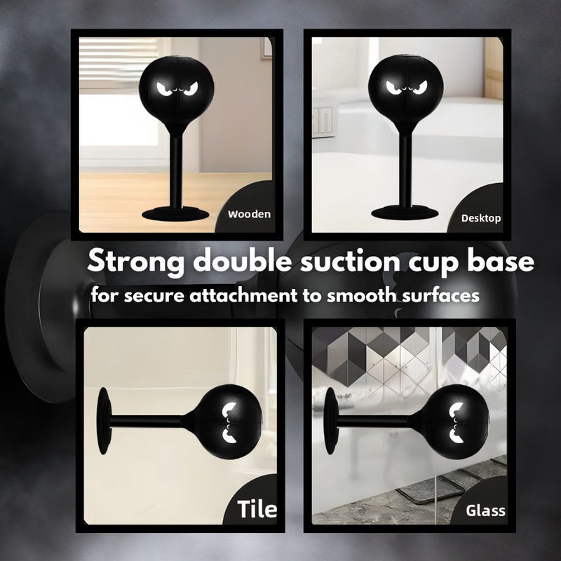 Desktop Punching Bag with Double Suction Cup Base