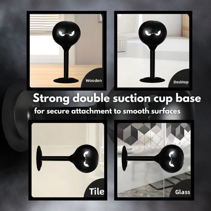 Desktop Punching Bag with Double Suction Cup Base