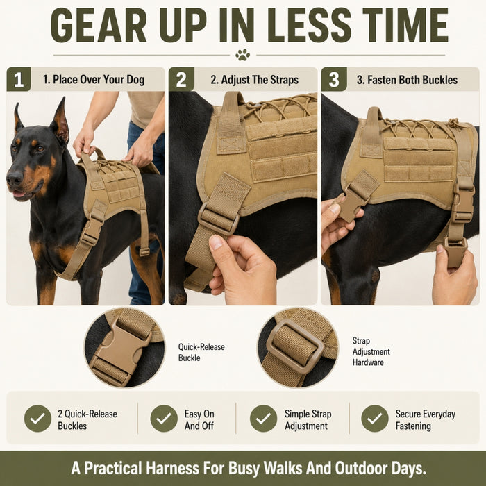 TactiPaw Adjustable Dog Harness